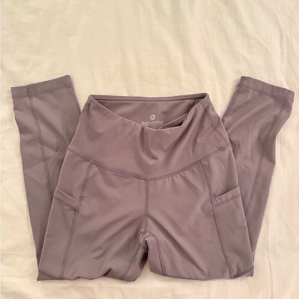 90 Degree By Reflex Lavender Leggings